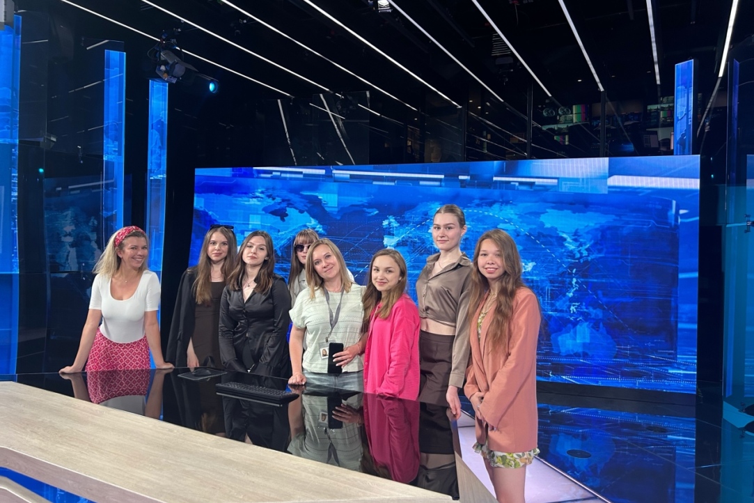 Студенты Института медиа побывали на телеканале «Россия 1»